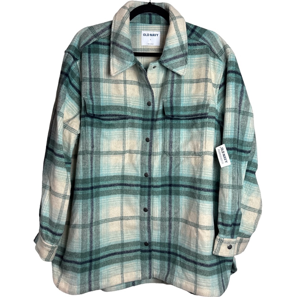 Old Navy Plaid Shacket / Overshirt – Size L (NWT)